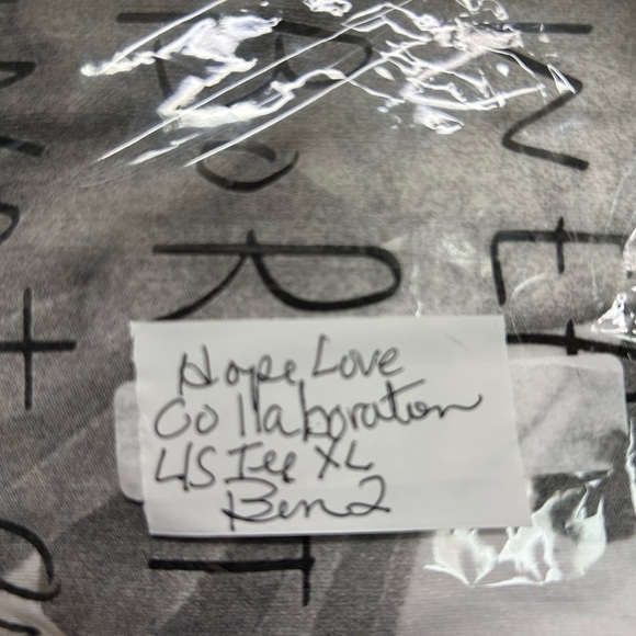 Media Collective London White Collaboration T-Shirt XL Hope Love Peace Wings - Picture 13 of 13